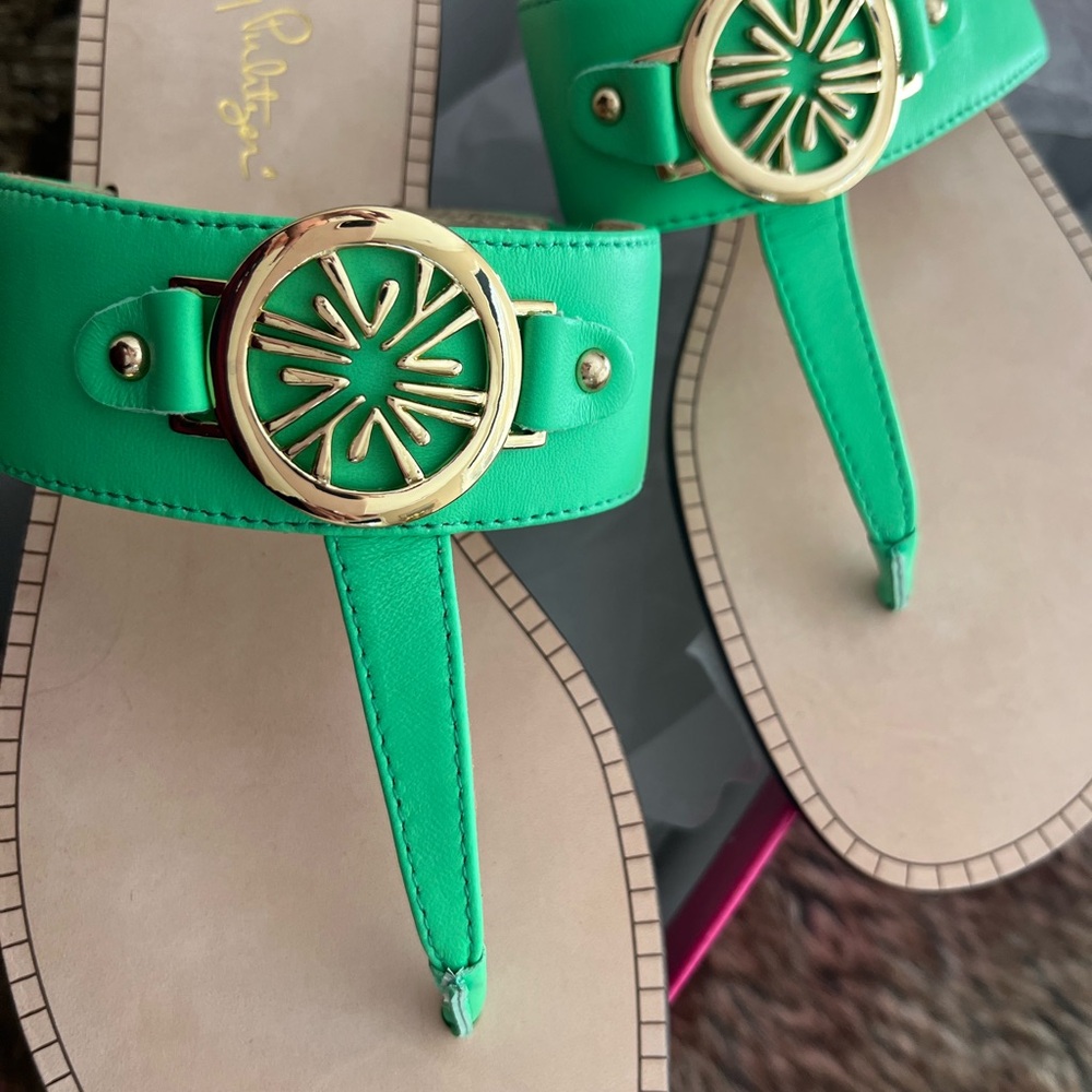 Lilly Pulitzer Rousseau Sandals. NIB - Picture 3 of 6